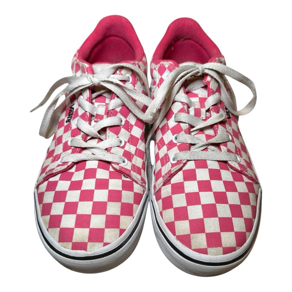 Vans Pink White Checkerboard Skate Sneakers Low Top Women's Size [insert‎ size]